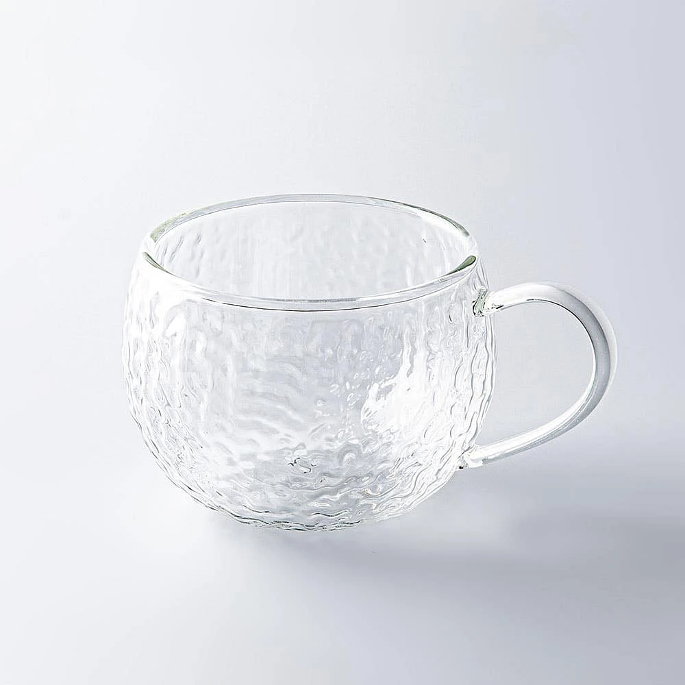 KSP Ripple Glass Mugs - Set/2 270ml (Clear)