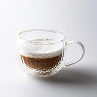 KSP Ripple Glass Mugs - Set/2 270ml (Clear)