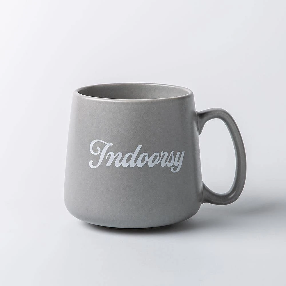 KSP Hug 'Indoorsy' Porcelain Mug 20oz./580ml (Grey)