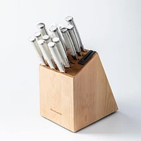 KitchenAid Gourmet Forged Wood Knife Block Combo - Set of 14 (White)