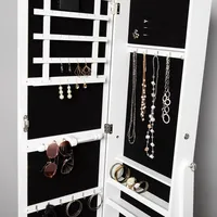 KSP Sophia Floor Mirror LED Jewelry Cabinet () 48 x 40 x 161 cm