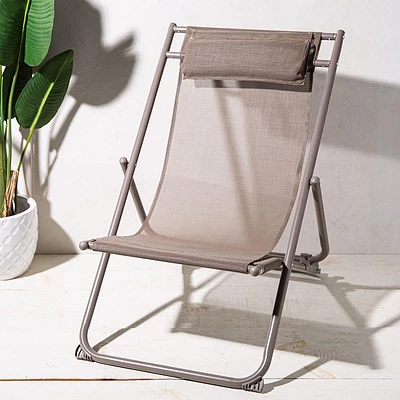 KSP Shore Lounge Chair with Pillow (Taupe)