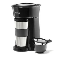 Starfrit Single Serve Coffee Maker with Travel Mug (Black)