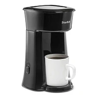 Starfrit Single Serve Coffee Maker with Travel Mug (Black)