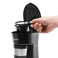 Starfrit Single Serve Coffee Maker with Travel Mug (Black)