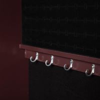 KSP Sophia Floor Mirror LED Jewelry Cabinet (Brown) 48 x 40 x 161 cm