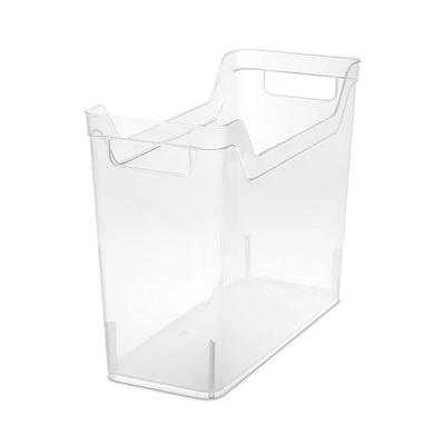 Sterilit Narrow Shelf Bin 13 x 5.4 x 9.8" (Clear)