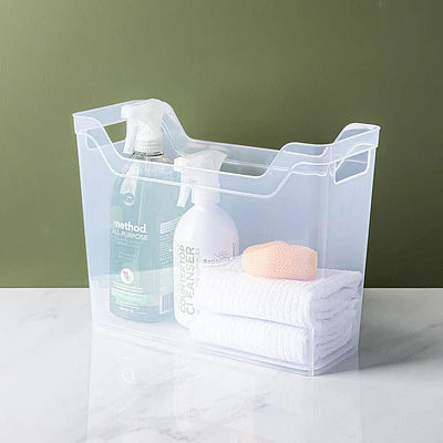 Sterilit Narrow Shelf Bin 13 x 5.4 x 9.8" (Clear)