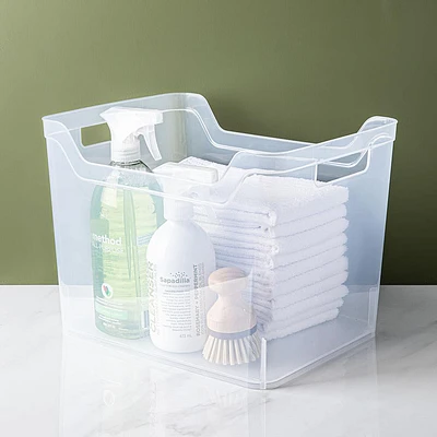 Sterilite Organize Wide Shelf Bin 13 X 10.13 X 9.8" (Clear)