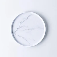 KSP Enzo Melamine Side Plate 8.5" Dia. (Marble White)