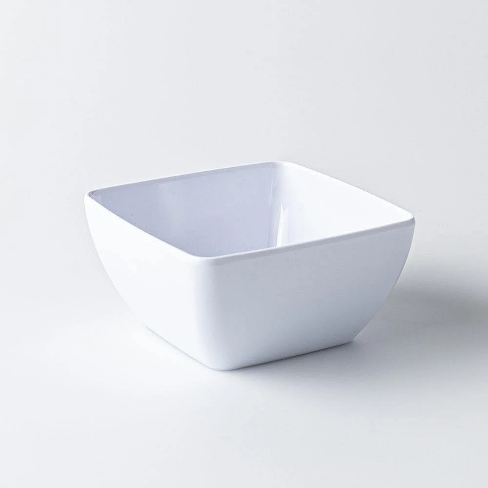 KSP Drift Melamine Pinch Bowl Square 5" sq. (White)