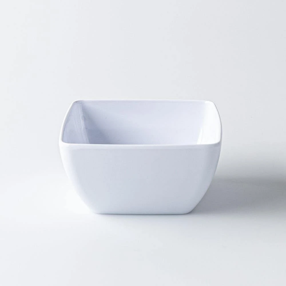 KSP Drift Melamine Pinch Bowl Square 5" sq. (White)