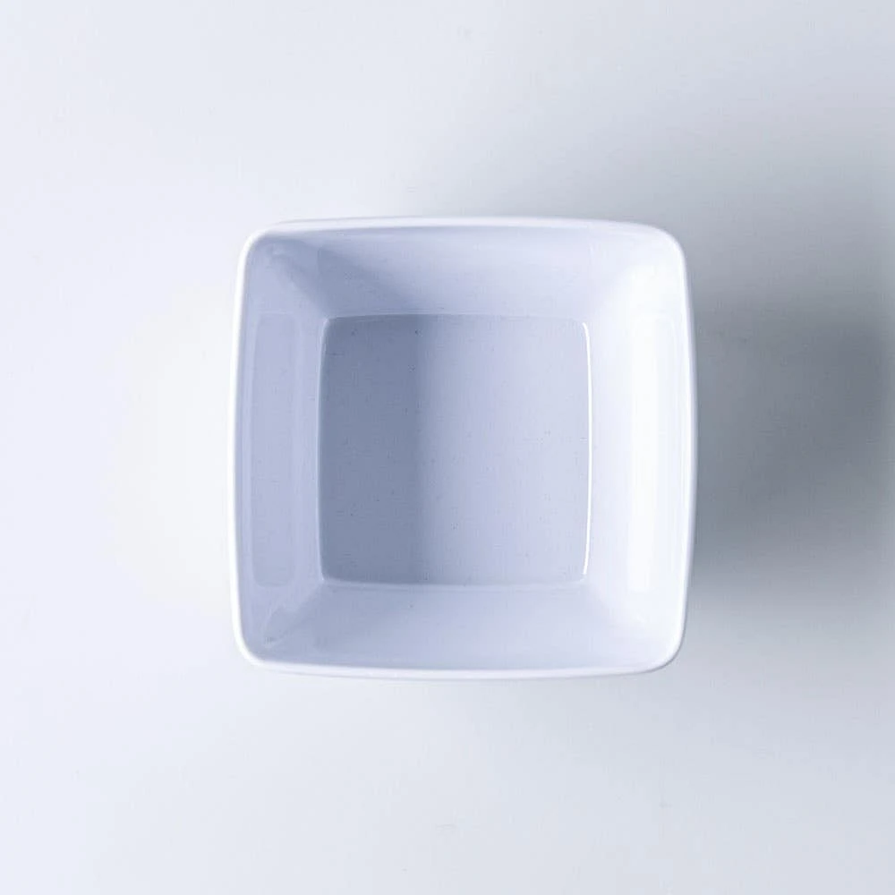 KSP Drift Melamine Pinch Bowl Square 5" sq. (White)