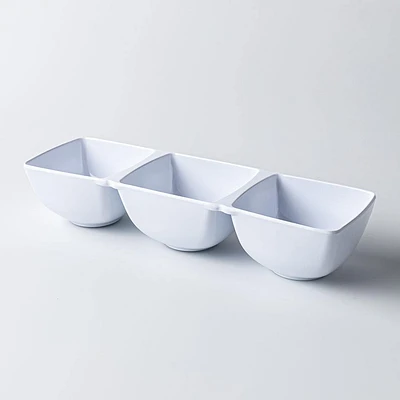 KSP Trio Melamine 3-Section Serve Tray 14.5