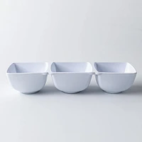 KSP Trio Melamine 3-Section Serve Tray 14.5
