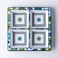 KSP Madrid Melamine 4-Section Serve Tray 13.5" sq.