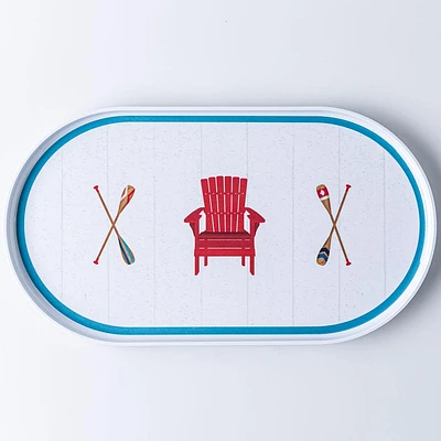 KSP Cottage Melamine Serving Tray 17.25 x 9.5"