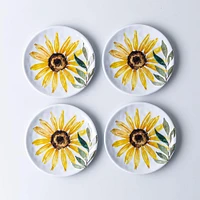 KSP Nibble 'Sunflower' Melamine Tidbit Plate - Set of 4