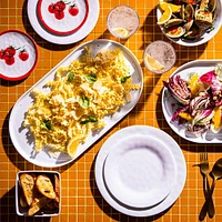 KSP Nibble 'Tomato' Melamine Tidbit Plate - Set of 4