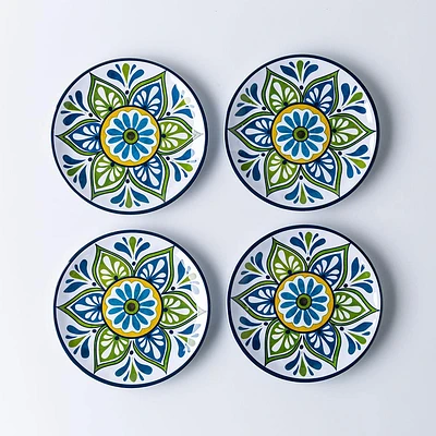 KSP Nibble 'Madrid' Melamine Tidbit Plate - Set of 4