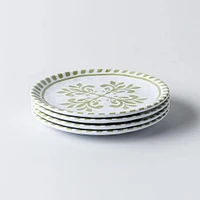KSP Nibble 'Verde' Melamine Tidbit Plate - Set of 4