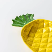 KSP Figural 'Pineapple' Melamine Serving Tray 15.25"