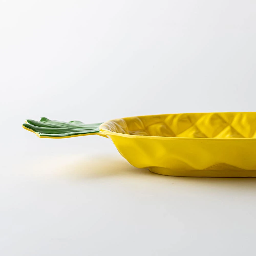 KSP Figural 'Pineapple' Melamine Serving Tray 15.25"