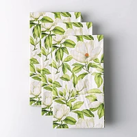 Harman 3-Ply 'White Blossom' Printed Guest Paper Napkin - S/16 (White)