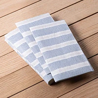Harman 3-Ply 'Soft Stripe' Printed Guest Paper Napkin - S/6 (Blue)