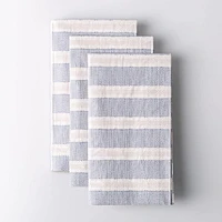 Harman 3-Ply 'Soft Stripe' Printed Guest Paper Napkin - S/6 (Blue)