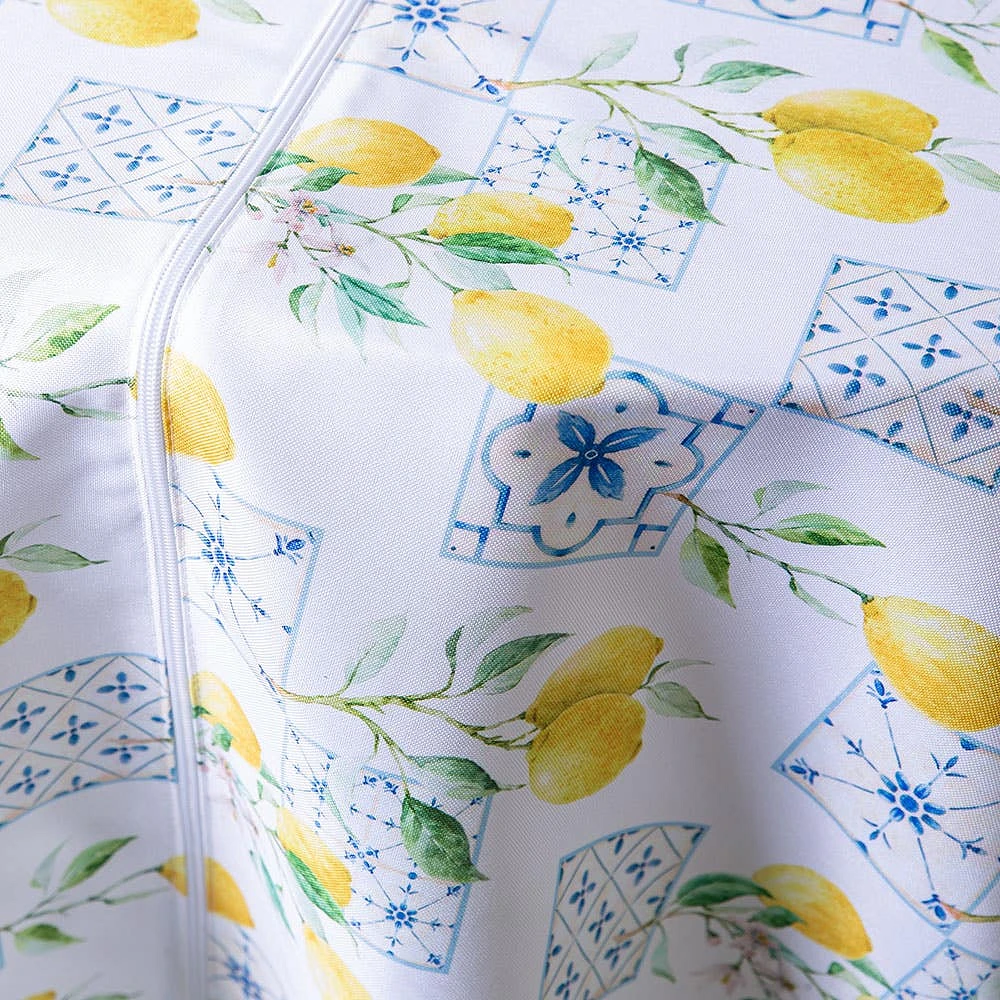 Harman Zipper 'Lemon Tile' Patio Tablecloth 60 x 120" (Multi Colour)