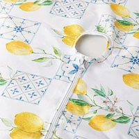Harman Zipper 'Lemon Tile' Patio Tablecloth 70" Round (Multi Colour)