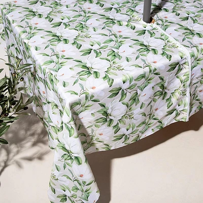 Harman Zipper 'White Blossom' Patio Tablecloth 60x120" (Multi Colour)