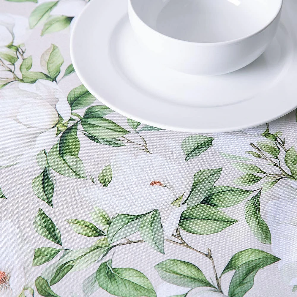 Harman Zipper 'White Blossom' Patio Tablecloth 70" Rnd (Multi Colour)