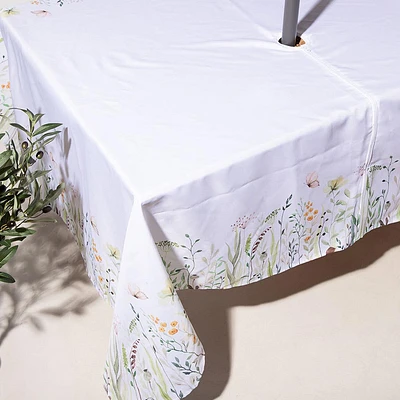 Harman Zipper 'Flower Border' Patio Tablecloth 60 x 90" (Multi Colour)