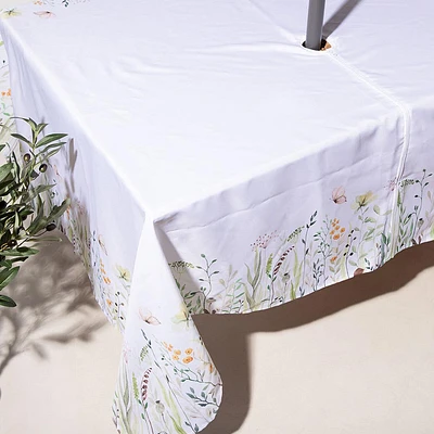 Harman Zipper 'Flower Border' Patio Tablecloth 60x120" (Multi Colour)