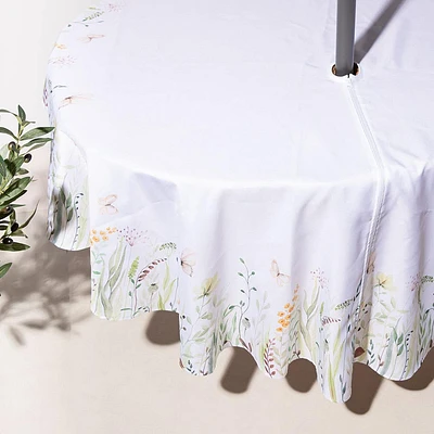 Harman Zipper 'Flower Border' Patio Tablecloth 70" Rnd (Multi Colour)