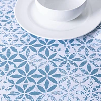 Harman Zipper 'Blue Tile' Patio Tablecloth 60 x 90" (Multi Colour)