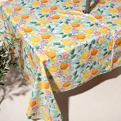 Harman Zipper 'Citrus Water' Patio Tablecloth 60 x 120" (Multi Colour)