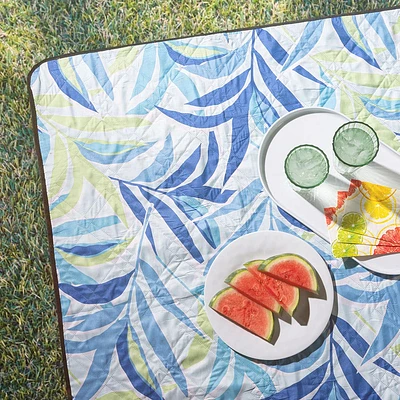 Needle & Pine Water Resistant 'Foliage' Outdoor Blanket (Blue)