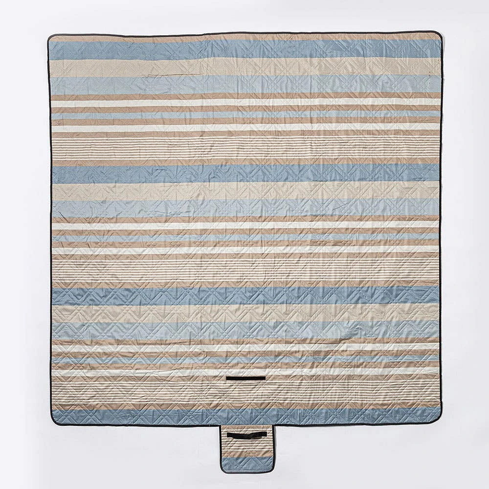 Needle & Pine Water Resistant 'Cruz Stripe' Outdoor Blanket (Tan)