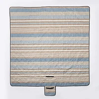 Needle & Pine Water Resistant 'Cruz Stripe' Outdoor Blanket (Tan)