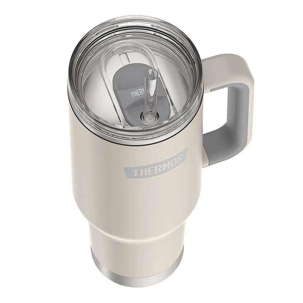 Thermos Icon Series Travel Mug with Straw 40oz. (Sandstone)