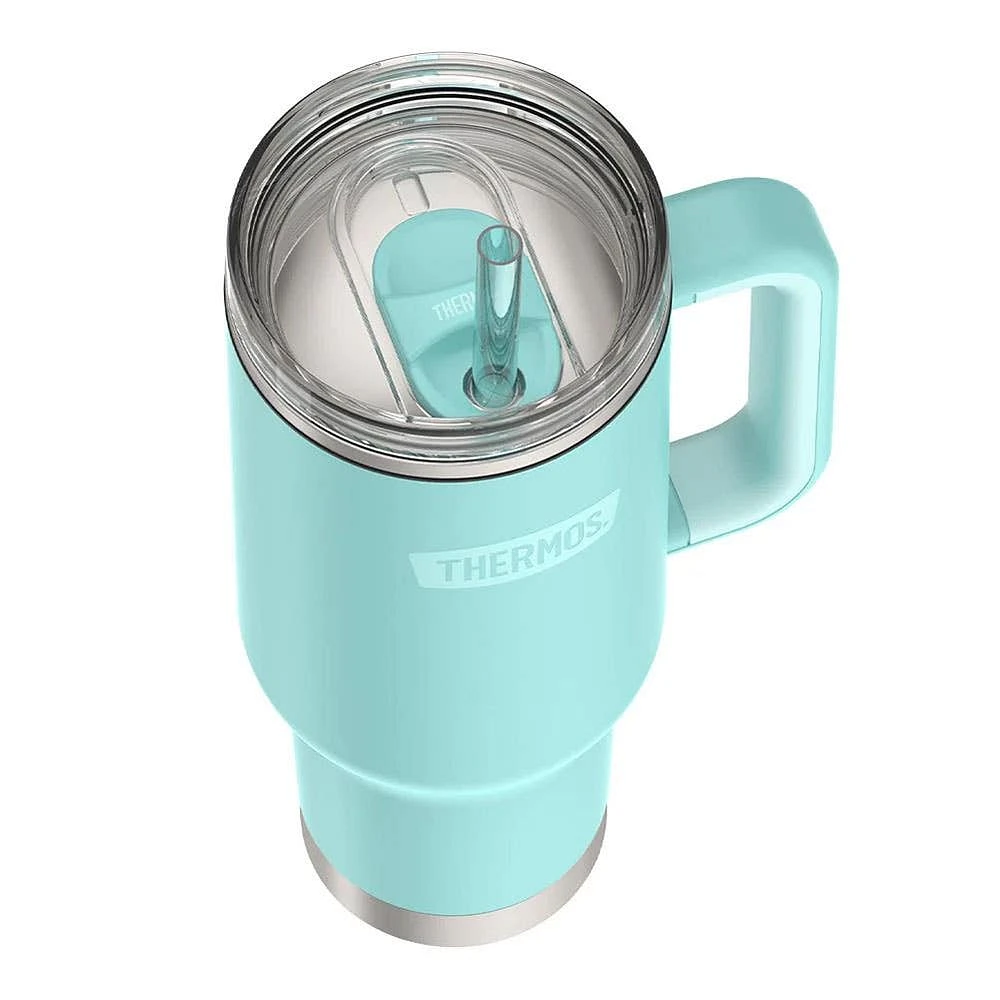 Thermos Icon Series Travel Mug with Straw 40oz. (Sea Green)