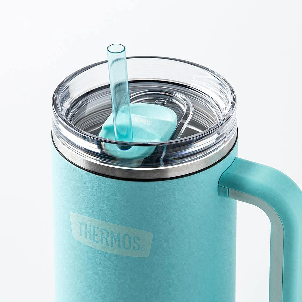 Thermos Icon Series Travel Mug with Straw 40oz. (Sea Green)
