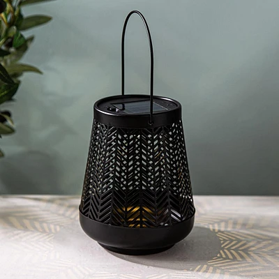 KSP Solara Metal Lantern 12.5 x 12.5 x 16cm  (Black)