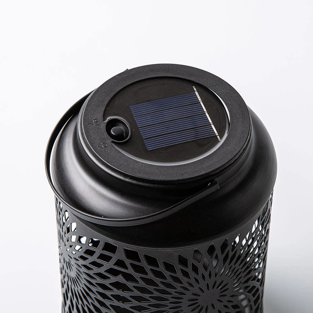 KSP Daisy Metal Lantern 12 x 12 x 16.5cm (Black)