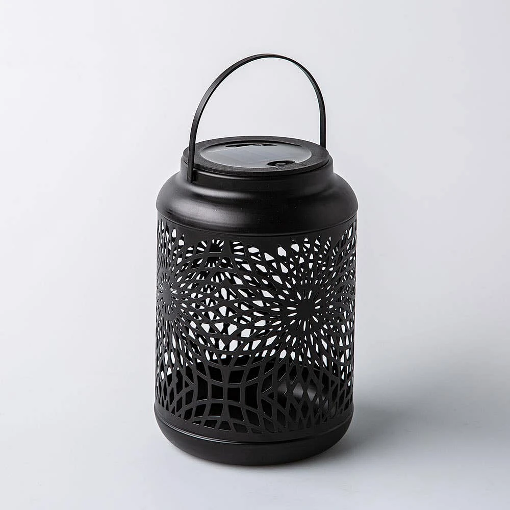 KSP Daisy Metal Lantern 12 x 12 x 16.5cm (Black)