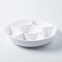 KSP Spin Melamine Turntable Tray - Set of 7 15" Dia. (White)