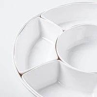 KSP Spin Melamine Turntable Tray - Set of 7 15" Dia. (White)